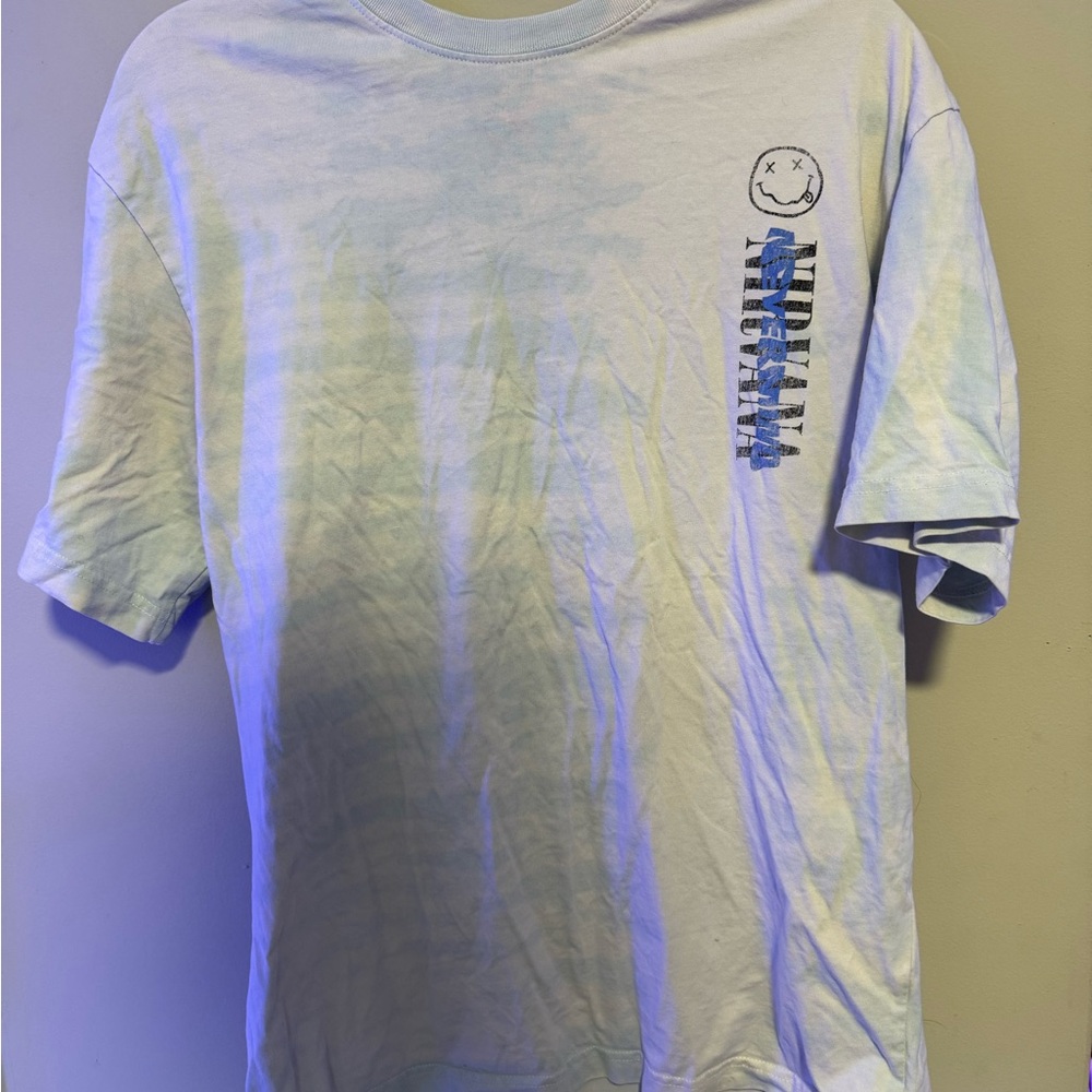 H&M Light Blue Graphic Tee